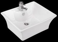 Newcastle White Vitreous China Over Counter Vessel Sink