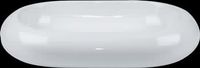 Oblong White Vitreous China Over Counter Vessel Sink