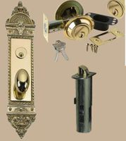 Oval Knob & 14" European Plate, Passage Double Deadbolt 2 3/8"