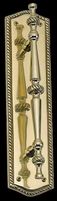 Oval Rope Edge Door Pull w/ Backplate