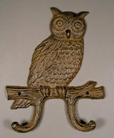 Owl Hook, Cast Iron