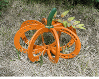 Painted Horseshoe Pumpkin (Cast Iron)