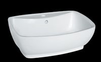 Paris White Vitreous China Over Counter Vessel Sink