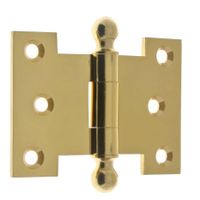 Parliament Hinge, Solid Brass, 2-1/2" x 3-1/2"