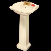 Pedestal Sinks Bone Vitreous China, Cloakroom W/ Pedestal