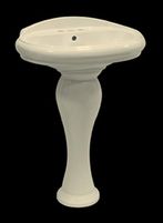 Pedestal Sinks Bone Vitreous China, Small Sorento Pedestal Sink