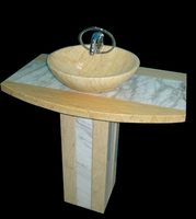 Pedestal Sinks Marble, Hand Carved Marble Pedestal Sink