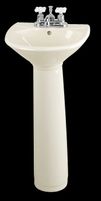 Pedestal Sinks Vitreous China, Ondine Pedestal Sink, in Bone