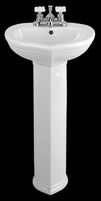 Pedestal Sinks Vitreous China, Sweet Heart Pedestal Sink