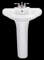 Pedestal Sinks White Vitreous China, Aberdeen Pedestal Sink, white