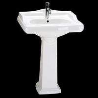 Pedestal Sinks White Vitreous China, Boones Ferry Pedestal Sink, white