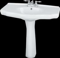 Pedestal Sinks White Vitreous China, Bremmington White Pedestal Sink