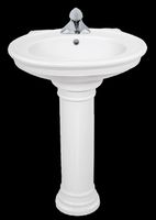 Pedestal Sinks White Vitreous China, Doric