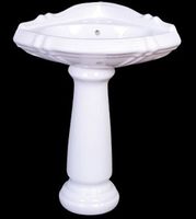 Pedestal Sinks White Vitreous China, Lexington Corner Pedestal Sink