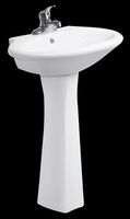 Pedestal Sinks White Vitreous China, Monaco