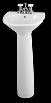 Pedestal Sinks, White Vitreous China Ondine