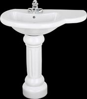 Pedestal Sinks White Vitreous China, Park Avenue White Pedestal Sink