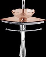 Pedestal Sinks, Zinfandel Glass Hourglass Pedestal Sink