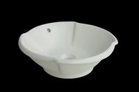 Poppy Bone Vitreous China, Countertop Vessel Sink