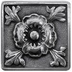 Poppy Cabinet Knob, Brilliant Pewter
