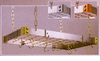 Pot Racks, KD Stainless Steel Rectangular W/Brass Accents