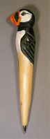 Puffin Handcarved Wood Pen