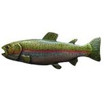 Rainbow Trout Cabinet Knob (Right Side/Faces Left), Hand Tinted Pewter