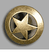 Ranger Star Drawer Pull Antique Brass