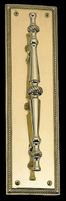 Rectangular Rope Edge Door Pull w/ Backplate