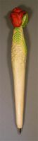 Rose Handcarved Wood Pen