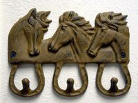 Running Horses Key Chain Holder