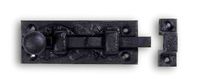 Rusic Black Wrought Iron, 3" Slide Bolt