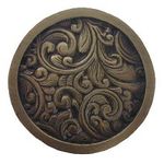 Saddleworth Cabinet Knob, Antique Brass