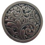 Saddleworth Cabinet Knob, Brite Nickel