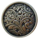 Saddleworth Cabinet Knob, Solid Bronze