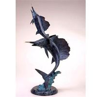 Sailfish Pair Metal Art Sculpture