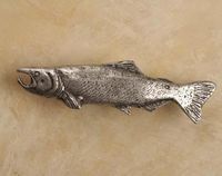 Salmon Pewter Cabinet Knob/Pull (Left Face)