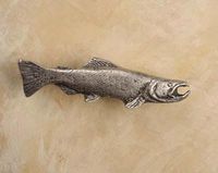 Salmon Pewter Cabinet Knob/Pull (Right Face)