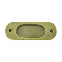 Sash Lifts Antique Brass, Oval Pressed Sash Lift