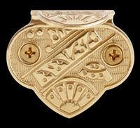 Sash Lifts Bright Solid Brass, Decorative Vintage Style Sash Lift Brass P/L