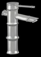 Satin Nickel 12" Bamboo Single-Lever Faucet