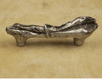 Scallions Cabinet Pull In Pewter