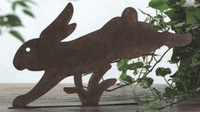 Scampering Bunny Garden Or Desk Ornament