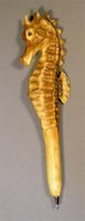 Seahorse Handcarved Wood Pen