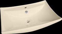Shanta Bone Vitreous China Countertop Vessel Sink
