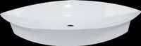 Shard White Vitreous China Over Counter Vessel Sink