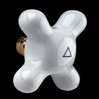 Shower Sets Bright Brass, Diverter Porcelain Cross Handle