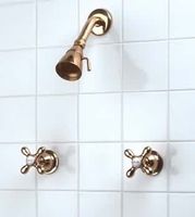 Shower Sets Bright Solid Brass, Old Fashioned Shower Only Set