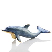 Single Dolphin Brass Art Figurine