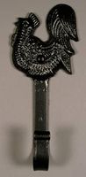 Small Cast Iron Rooster Wall Hook